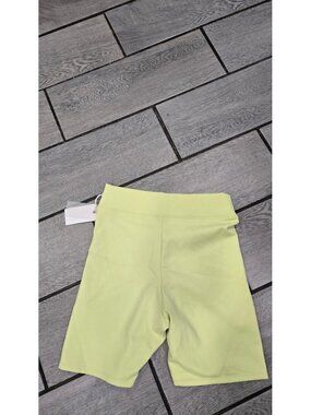 High Rise Bike Shorts Lime Green